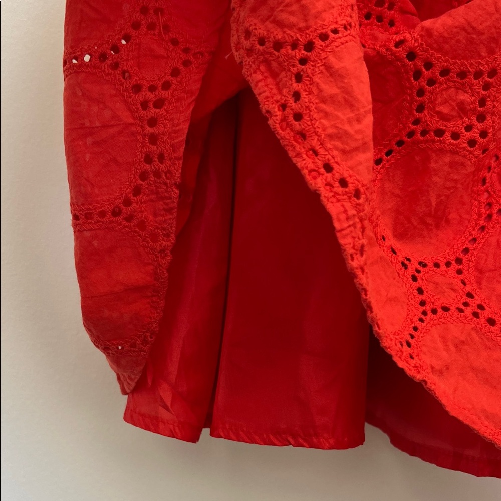 studio one ny coral eyelet fit and flare dress, size 16 - Picture 7 of 9